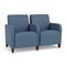 Lesro Siena Lounge Reception 2 Seat Tandem Seating, Walnut, MD Titan Upholstery SN2103 - alternate 1